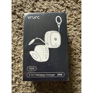 Vrurc 3-in-1 Charging Station Qi2.2  25W Magnetic Wireless Charger 45W Adapter